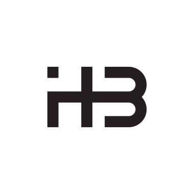 HB ilk harf logo şablon vektör simgesi tasarımı