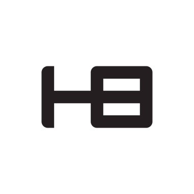 HB ilk harf logo şablon vektör simgesi tasarımı