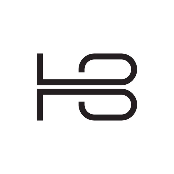 Hb初期文字ロゴテンプレートベクトルアイコンデザイン — ストックベクタ