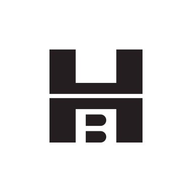 HB ilk harf logo şablon vektör simgesi tasarımı