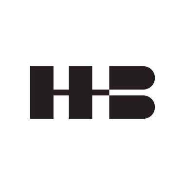 HB ilk harf logo şablon vektör simgesi tasarımı