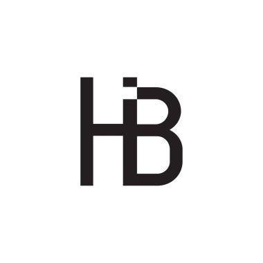 HB ilk harf logo şablon vektör simgesi tasarımı