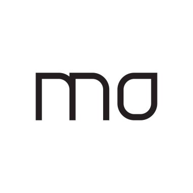 MO ilk harf logo şablon vektör simgesi tasarımı