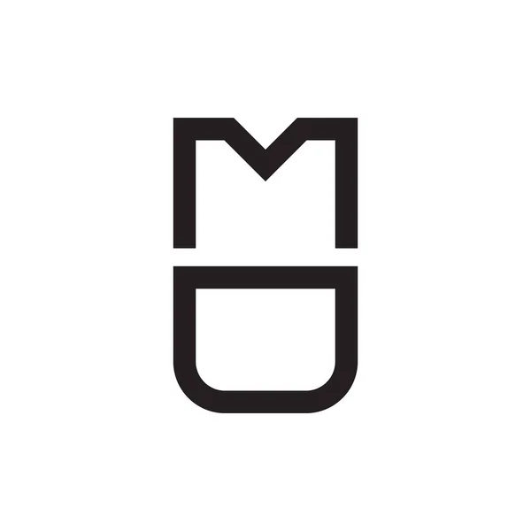 Desenho Ícone Vetor Modelo Logotipo Carta Inicial — Vetor de Stock