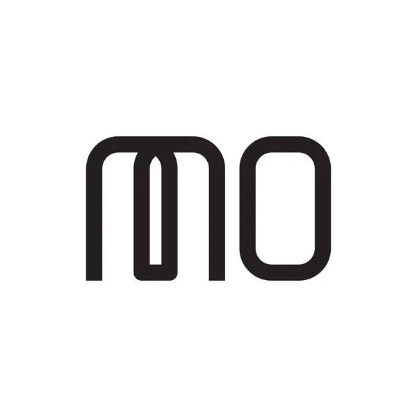Mo初始字母标识模板矢量图标设计 — 图库矢量图片