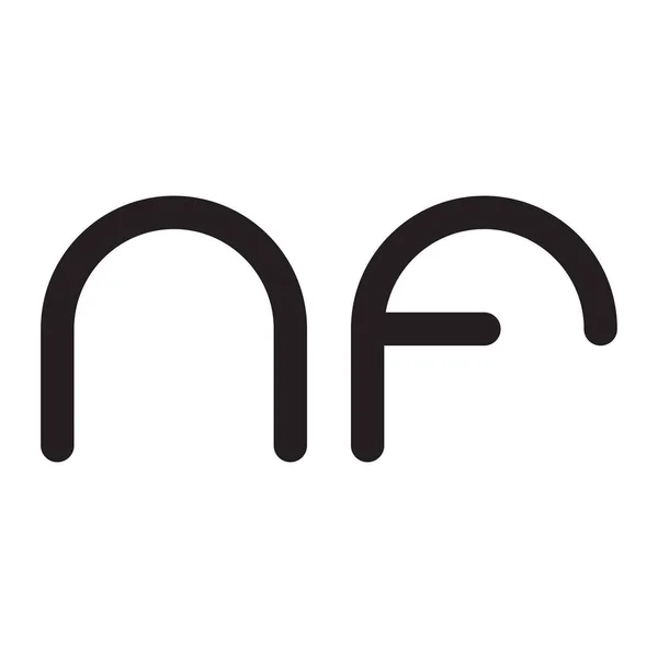 Inicial Carta Logotipo Modelo Vetor Ícone Design —  Vetores de Stock