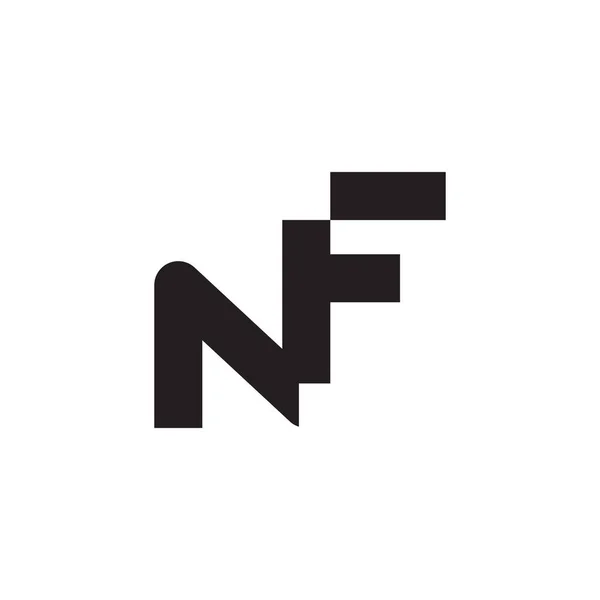 Nf初始字母标识模板矢量图标设计 — 图库矢量图片