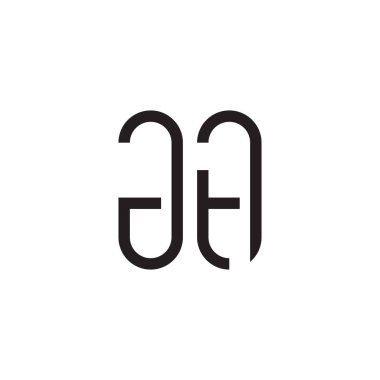 ilk harf vektör logo simgesinde