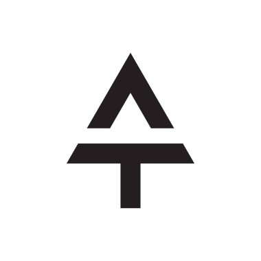 ilk harf vektör logo simgesinde