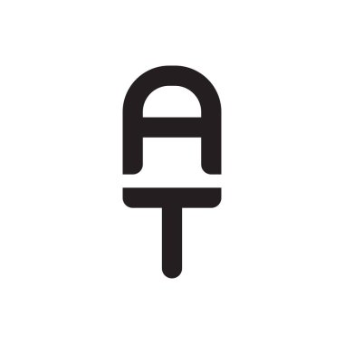 ilk harf vektör logo simgesinde