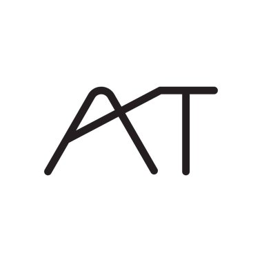 ilk harf vektör logo simgesinde