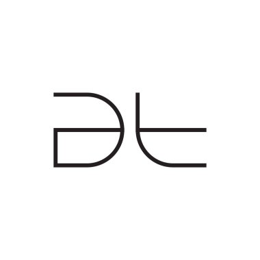 ilk harf vektör logo simgesinde