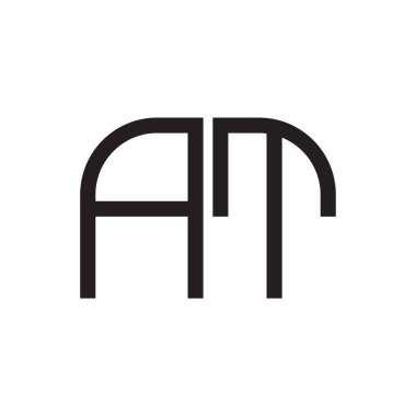 ilk harf vektör logo simgesinde