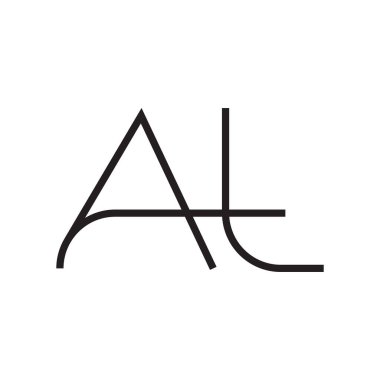 ilk harf vektör logo simgesinde