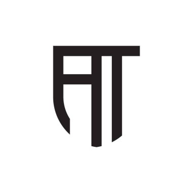 ilk harf vektör logo simgesinde