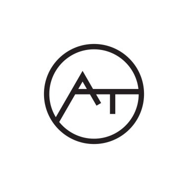 ilk harf vektör logo simgesinde