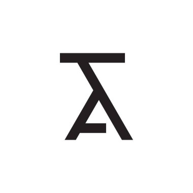 ilk harf vektör logo simgesinde