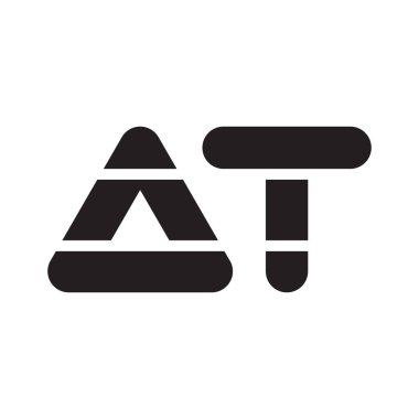 ilk harf vektör logo simgesinde