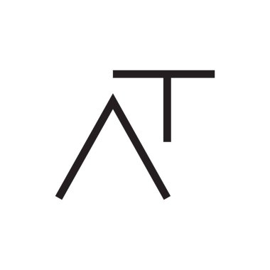 ilk harf vektör logo simgesinde