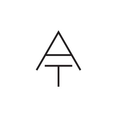 ilk harf vektör logo simgesinde