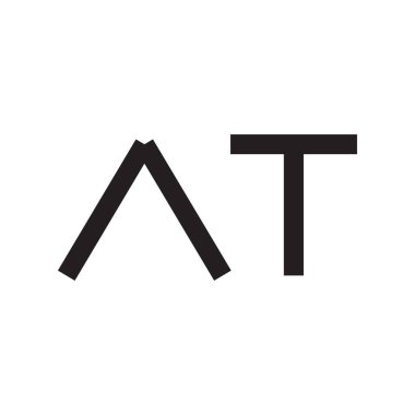 ilk harf vektör logo simgesinde