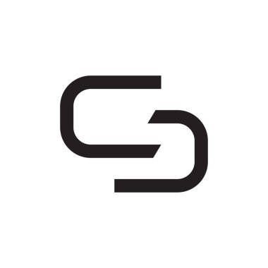 cj ilk harf vektör logo simgesi