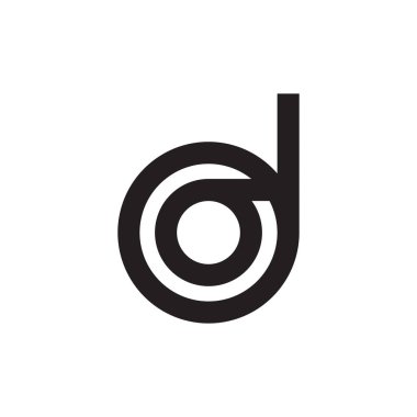 ilk harf vektör logo simgesini yap