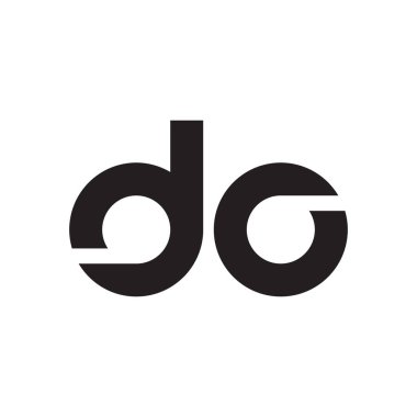 ilk harf vektör logo simgesini yap