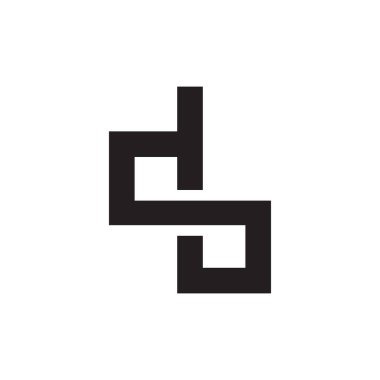 ilk harf vektör logo simgesini yap