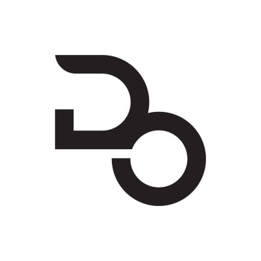 ilk harf vektör logo simgesini yap