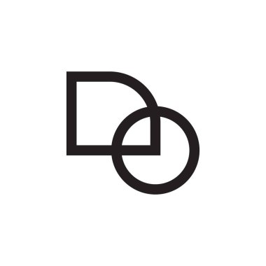 ilk harf vektör logo simgesini yap