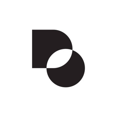 ilk harf vektör logo simgesini yap