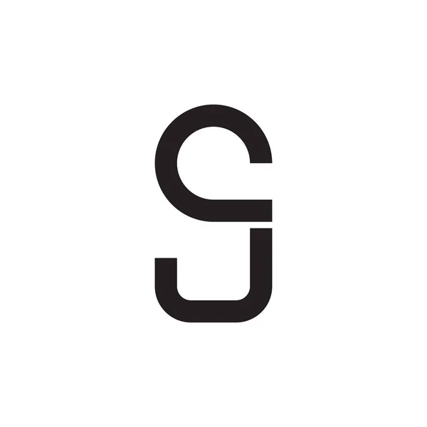 Inicial Carta Vector Logotipo Icono — Vector de stock