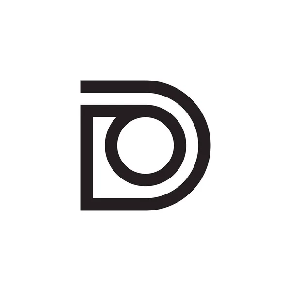Ilk Harf Vektör Logo Simgesini Yap — Stok Vektör