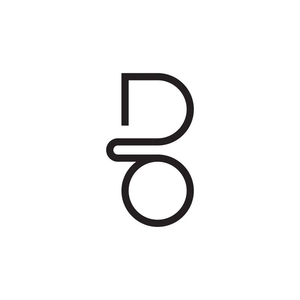 Zrobić Początkową Ikonę Logo Wektora Litery — Wektor stockowy