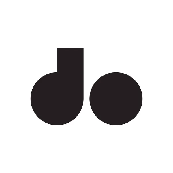 Fazer Ícone Logotipo Vetor Letra Inicial —  Vetores de Stock