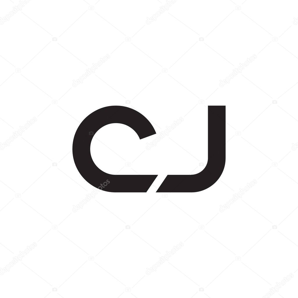 Cj initial letter vector logo icon