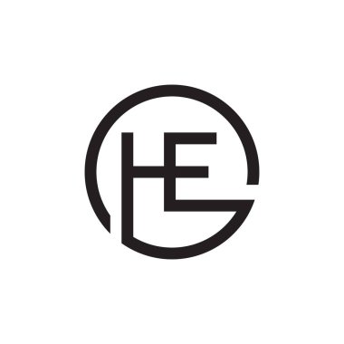 ilk harf vektör logo simgesi