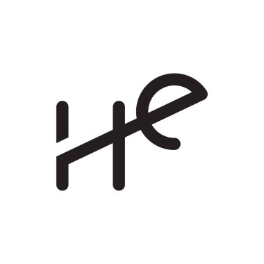 ilk harf vektör logo simgesi