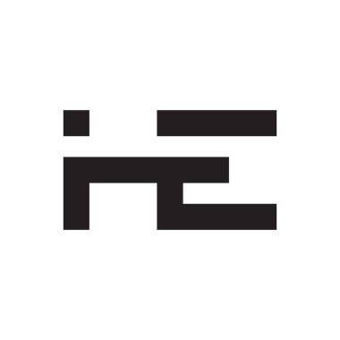 ilk harf vektör logo simgesi