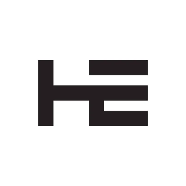 Den Första Bokstaven Vektor Logotyp Ikon — Stock vektor