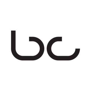 bc ilk harf vektör logo simgesi
