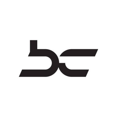 bc ilk harf vektör logo simgesi