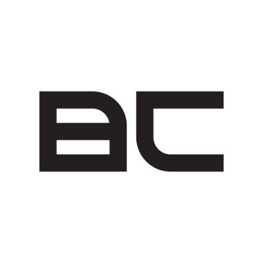 bc ilk harf vektör logo simgesi