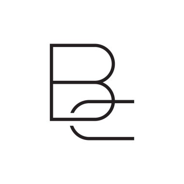 bc ilk harf vektör logo simgesi