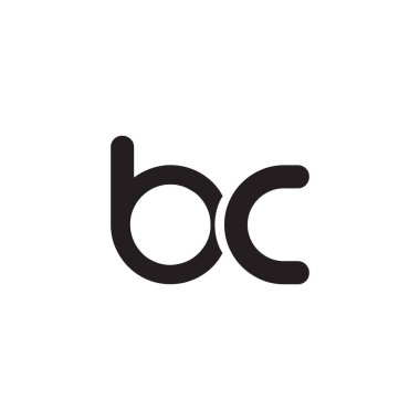 bc ilk harf vektör logo simgesi
