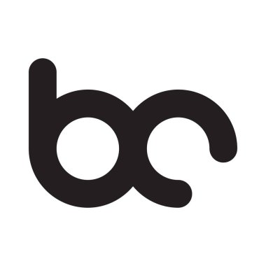 bc ilk harf vektör logo simgesi