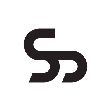 sd ilk harf vektör logo simgesi