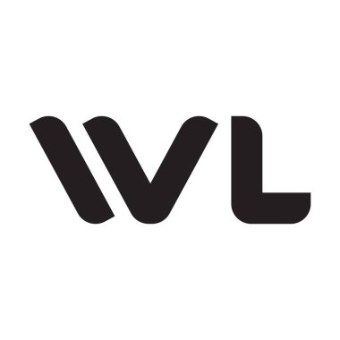 wl ilk harf vektör logo simgesi
