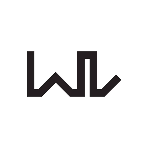 Początkowa Ikona Logo Wektora Litery — Wektor stockowy
